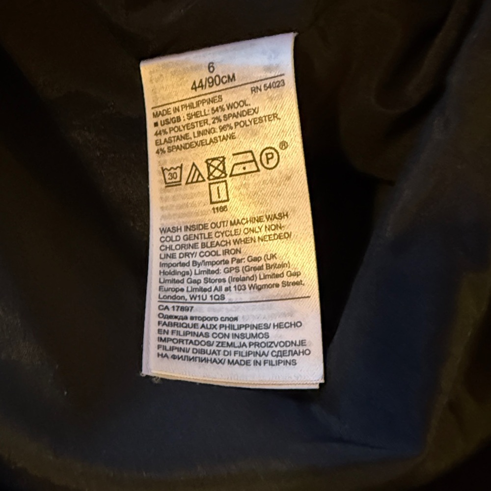 Banana Republic Navy Plaid Pencil Skirt - Picture 7 of 14
